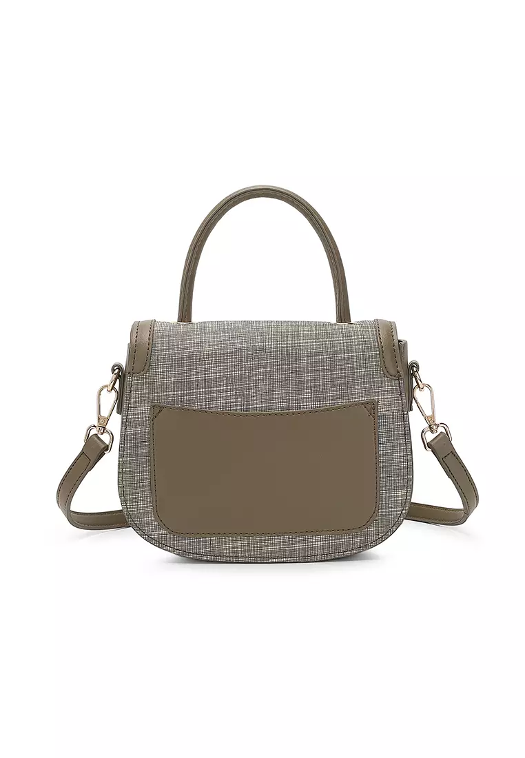 Women's Top Handle Bag / Sling Bag / Crossbody Bag / Shoulder Bag - Fatigue