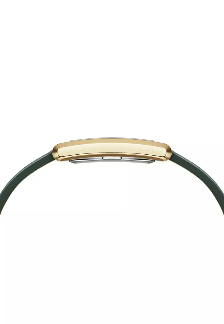 Bound 32x22mm Green Crocodile - Gold - Champagne SunrayDial - Fashion Watch for women - Croc Leather Strap Watch - Female Watch - DW Official - Authentic Jam Tangan perempuan