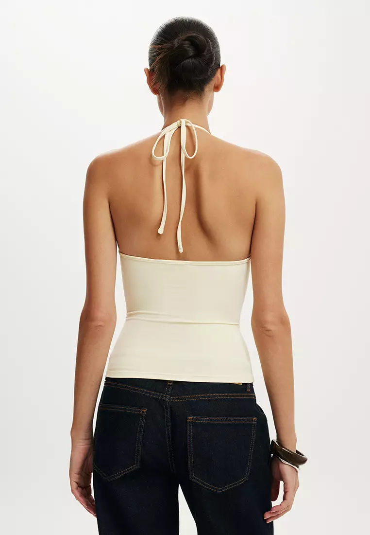 Hold Me Tie Halter Top