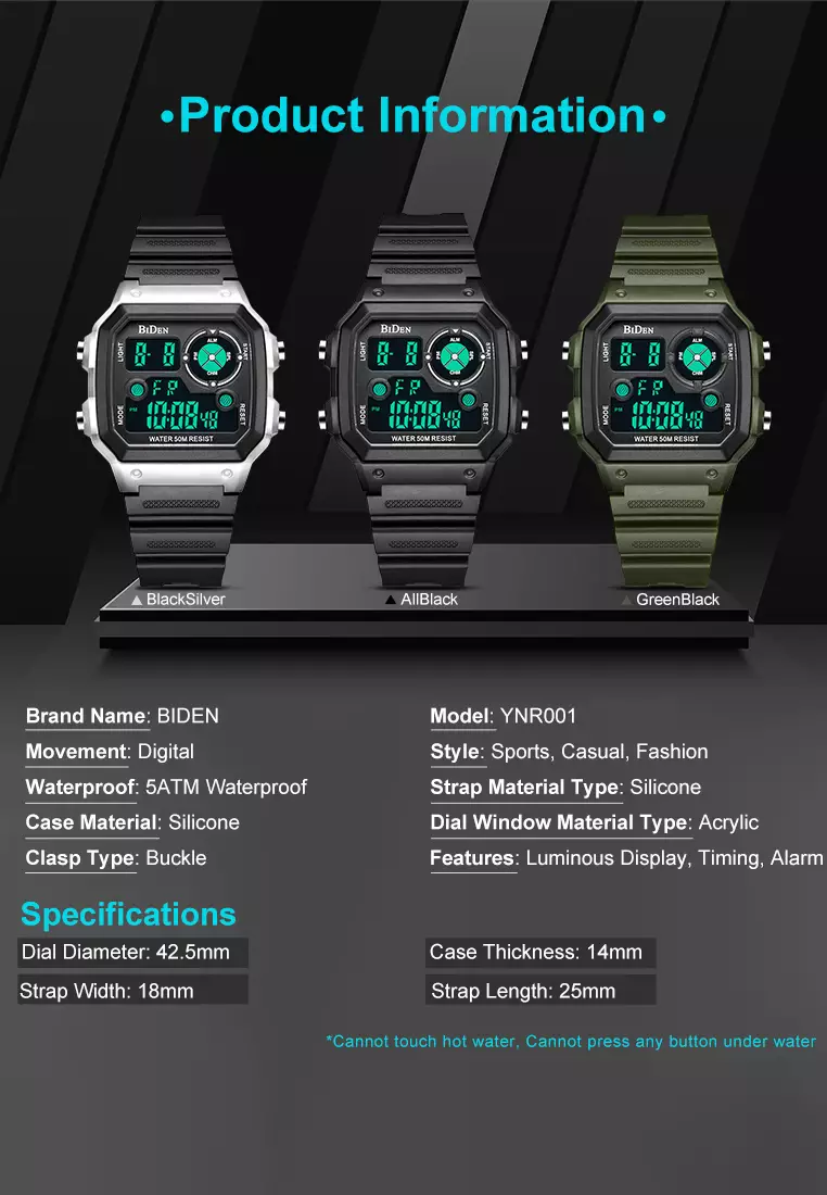 Jam Tangan Pria Digital Pria Olahraga Militer Jam Tangan Analog Anti Air Kasual Jam Tangan Cowok