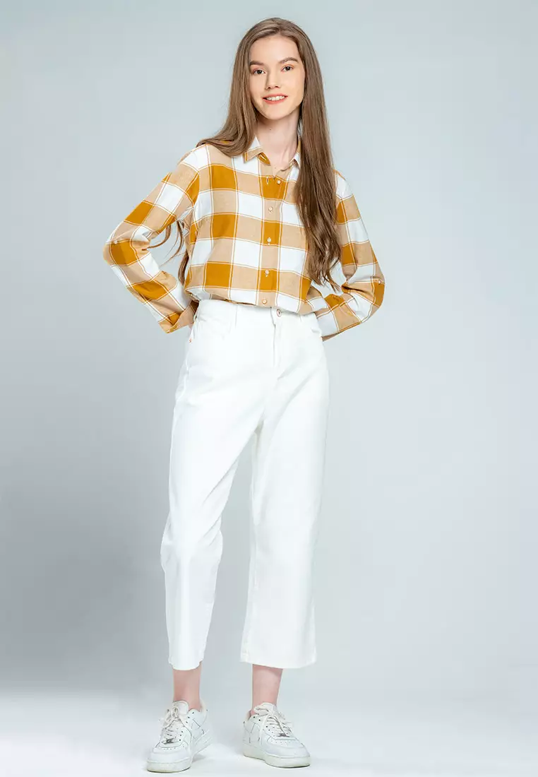 C2 Forlin Brown Kemeja Classic Wanita