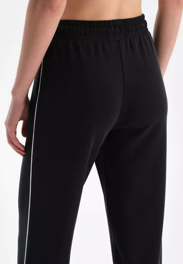 Black Trousers, Regular, Long Leg, Activewear for Women