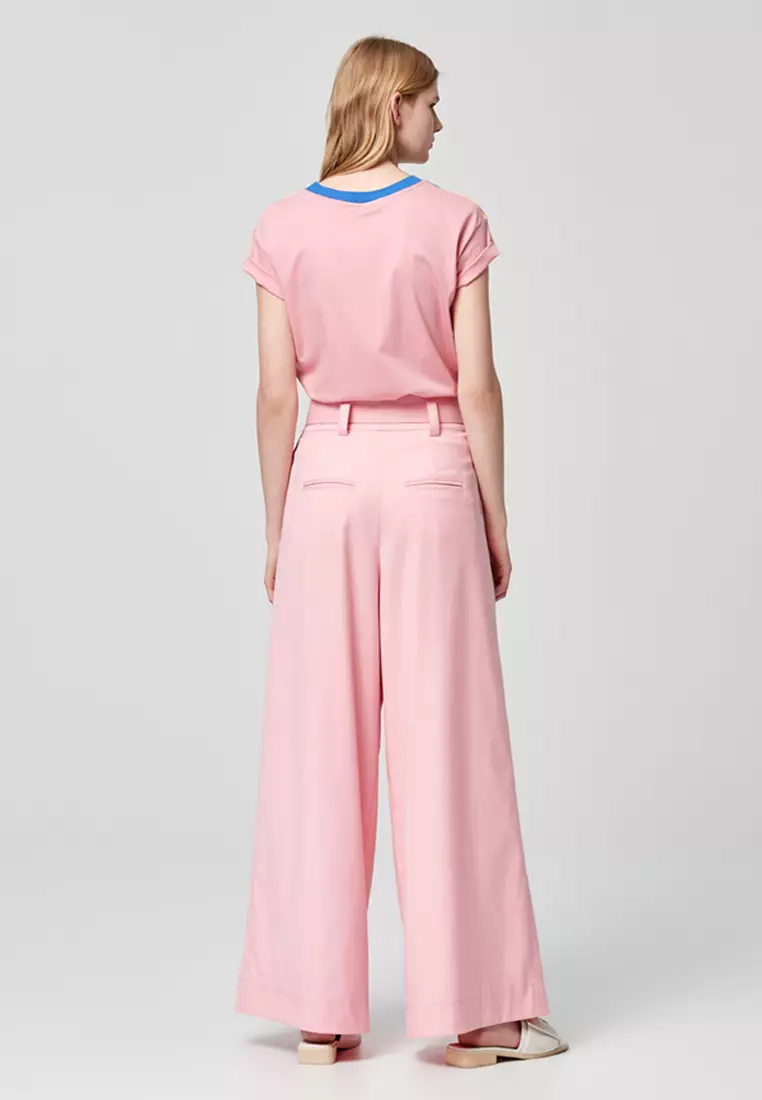 High-Waist Flowing Trousers