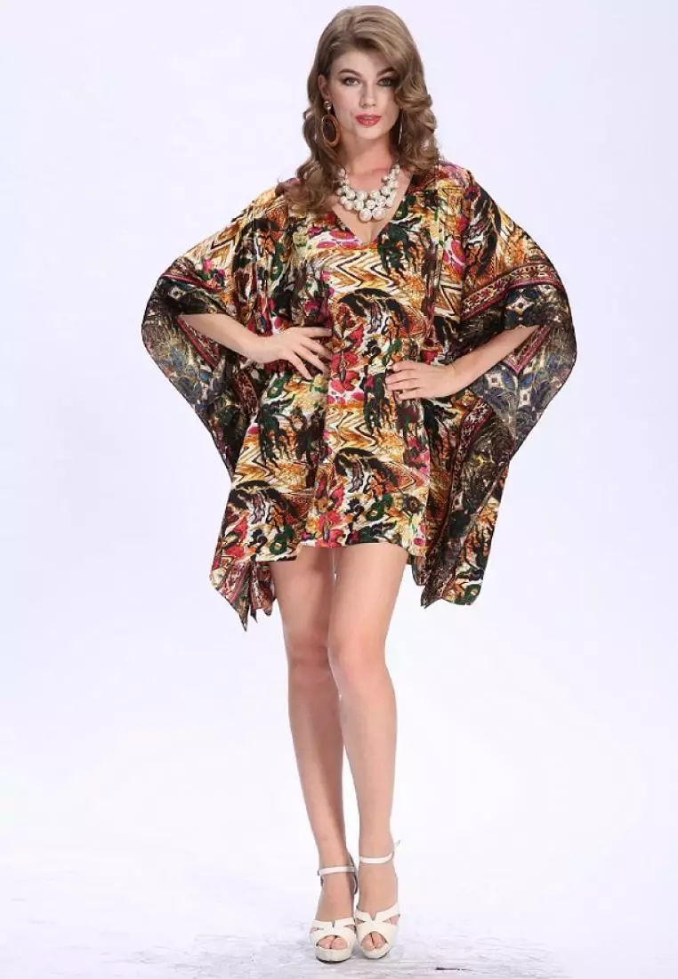 真絲印花色丁上衣