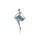 Glamorousky white Fashion Ballerina Blue Shell Brooch with Cubic Zirconia 6998AAC4CE1733GS_1