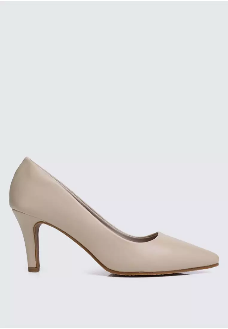 Ashley Comfy Pumps In Almond