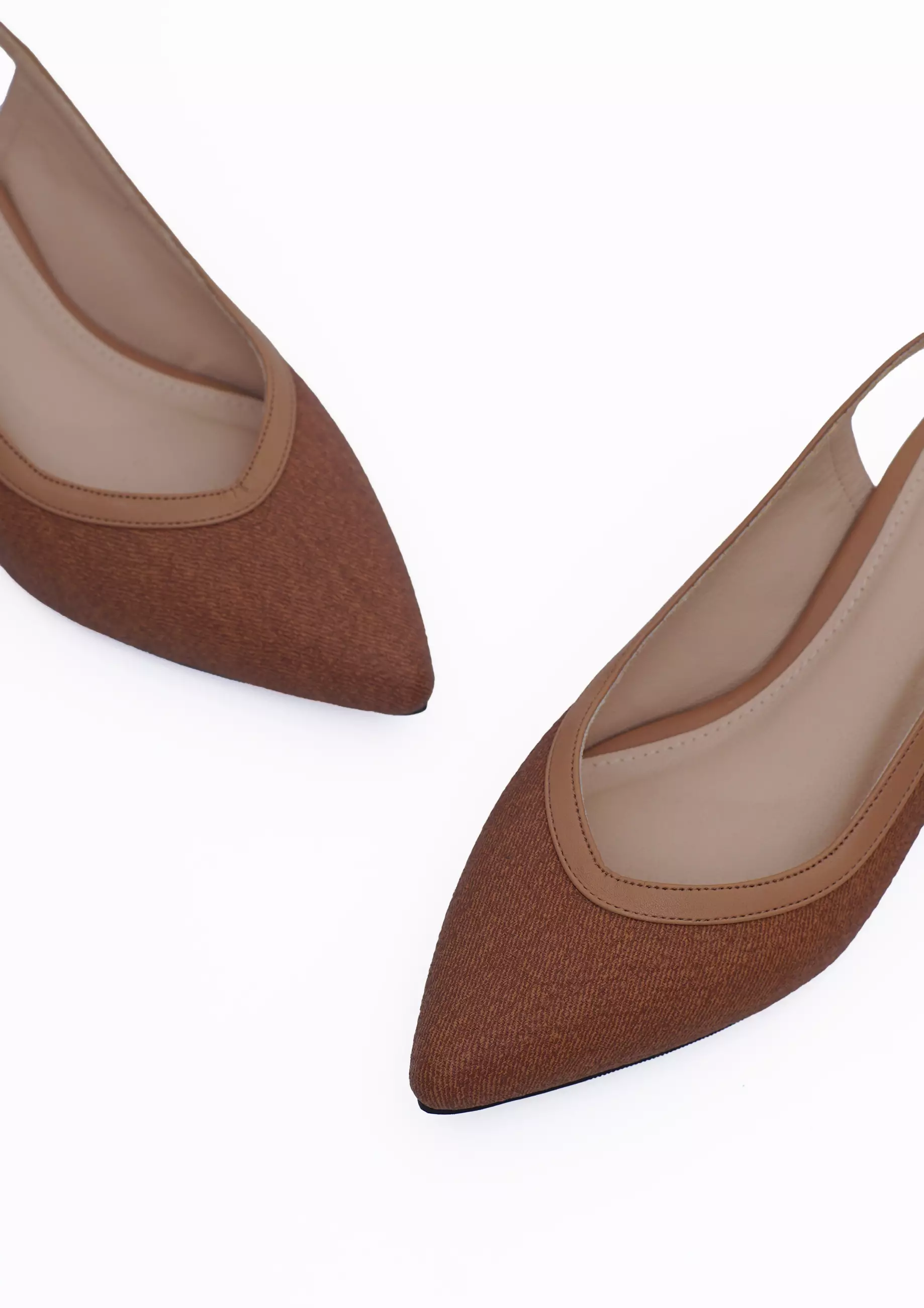 VIVI NICI - Eloise Sepatu Sandal Mules Wanita Hak 5 cm Downtown Brown