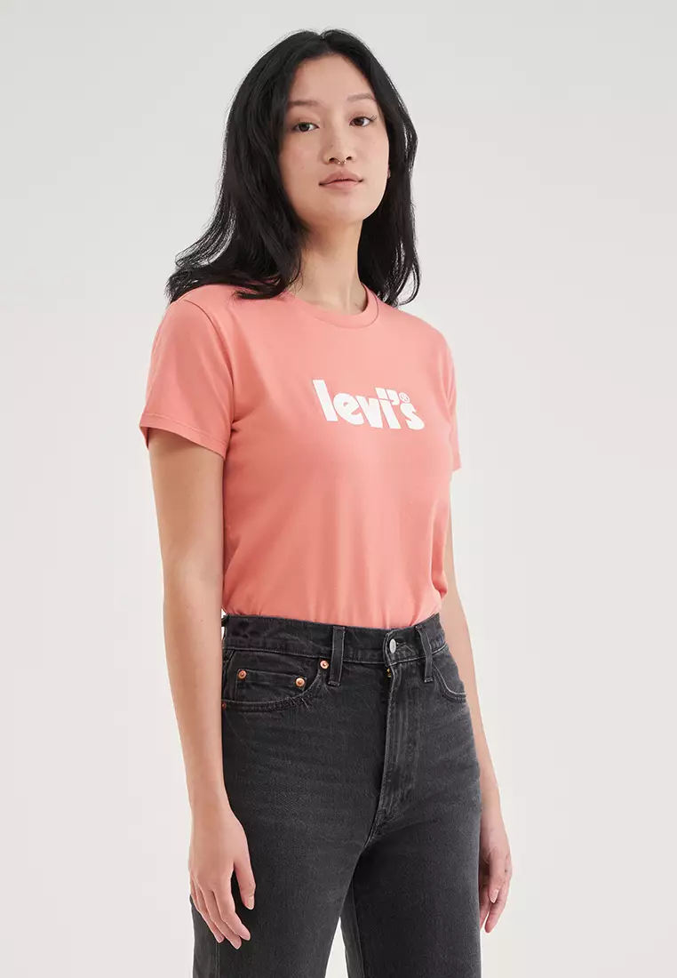 womens pink levi t shirt