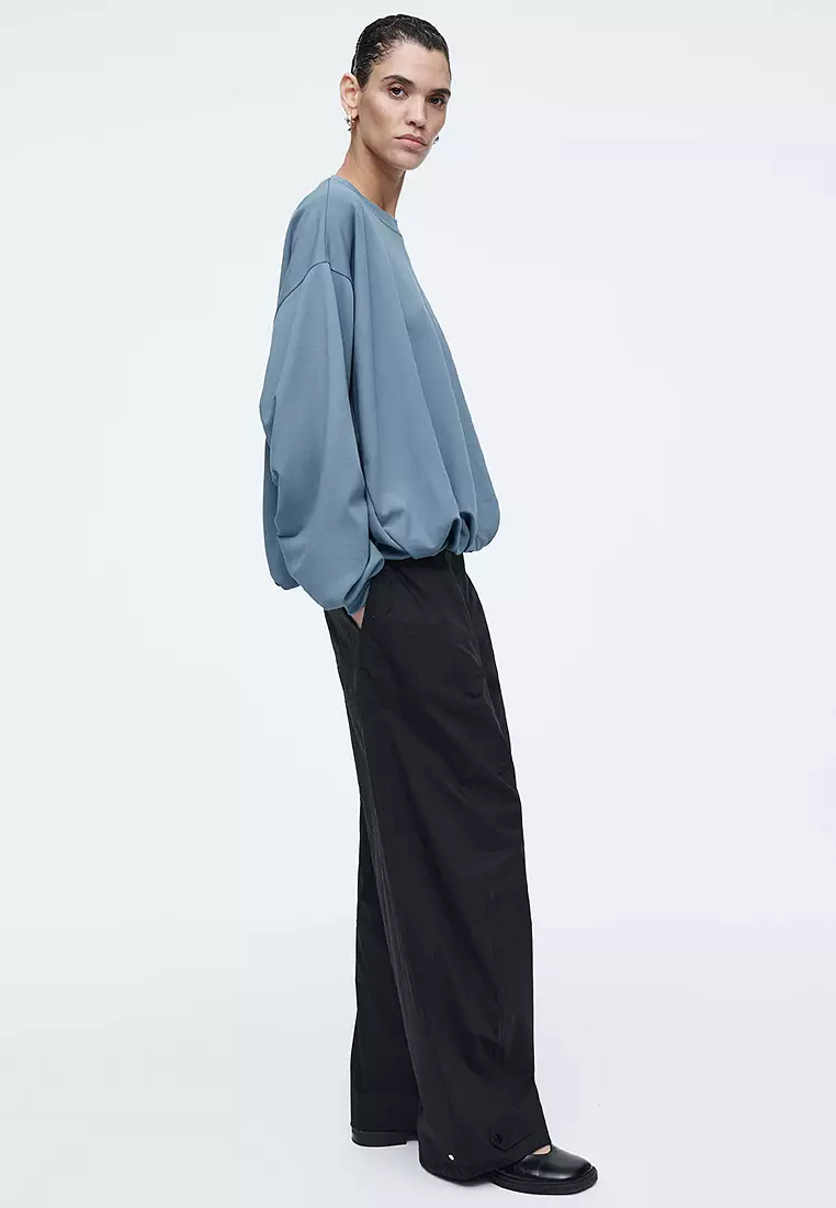 Bubble-Hem Sweatshirt