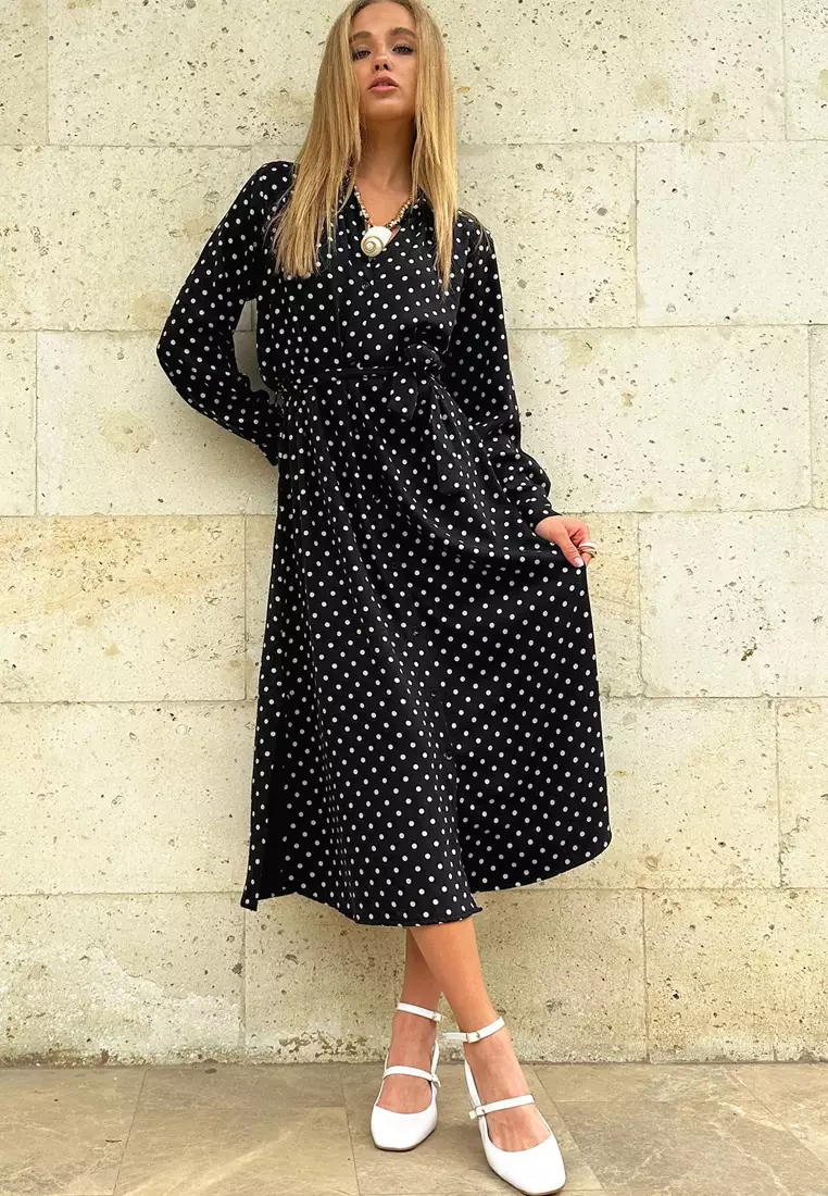 Polka Dot Shirt Dress