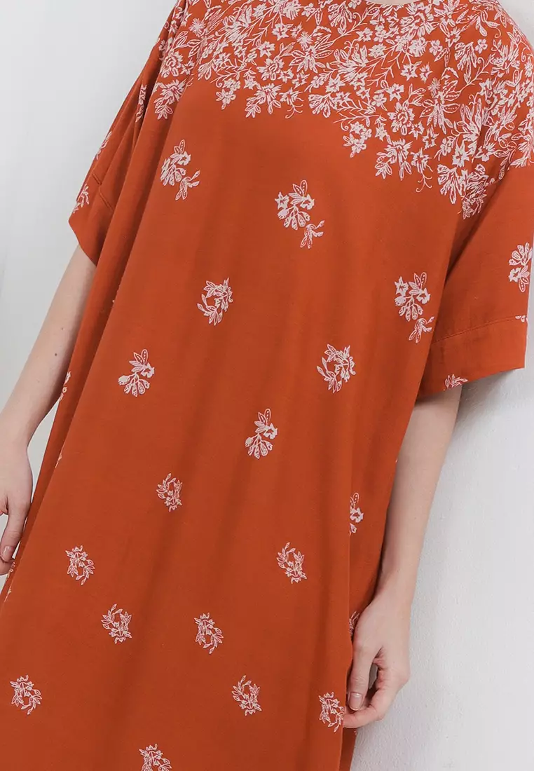 Longdress Thailand Style Motif Kembang Kecil 1