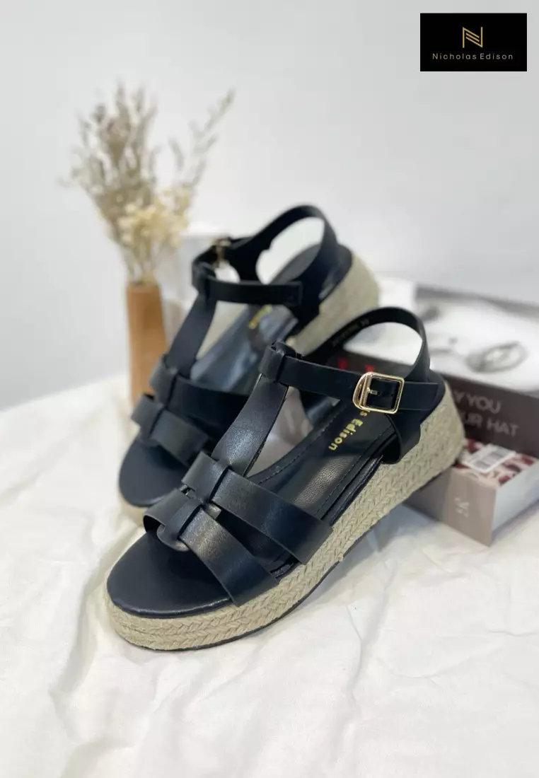 Wedge Raina Black