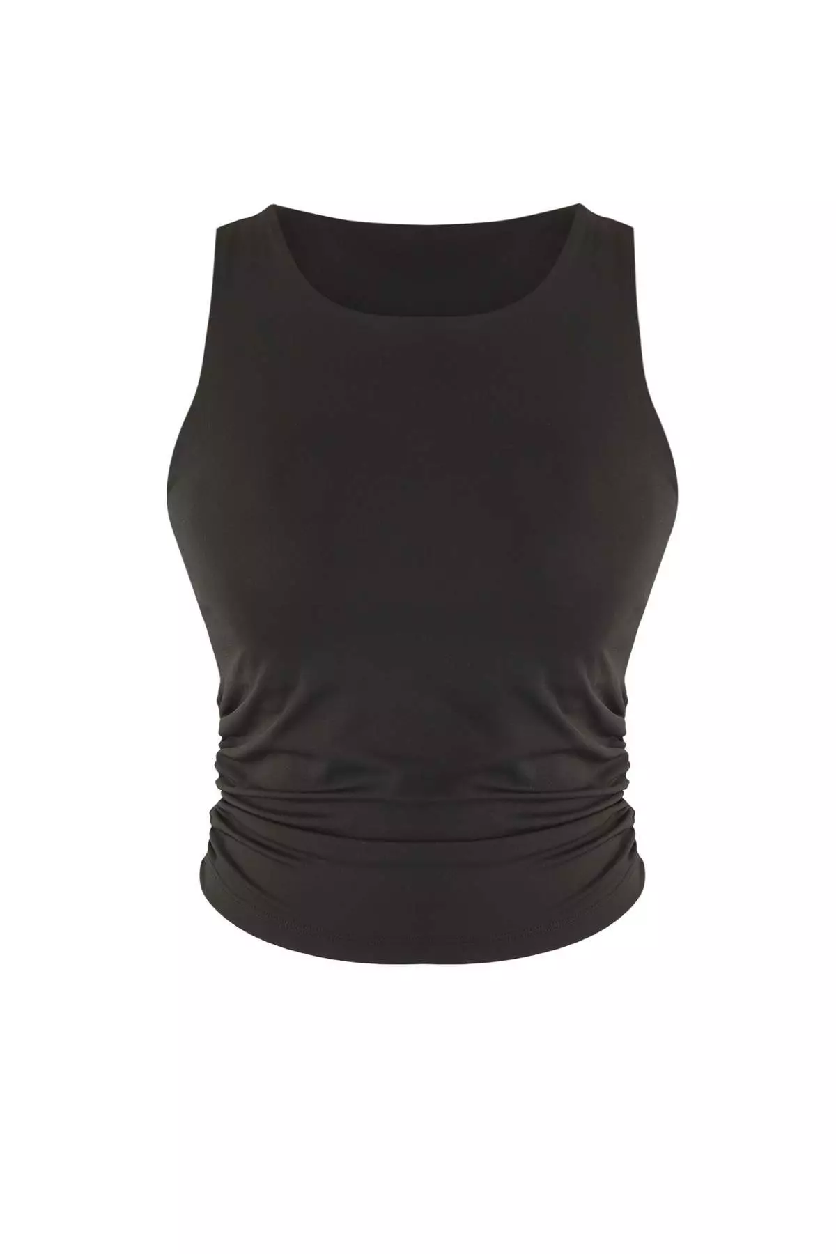 Black 2-Layer Reflective Printed Supportive/Shaping Knitted Sports Bra