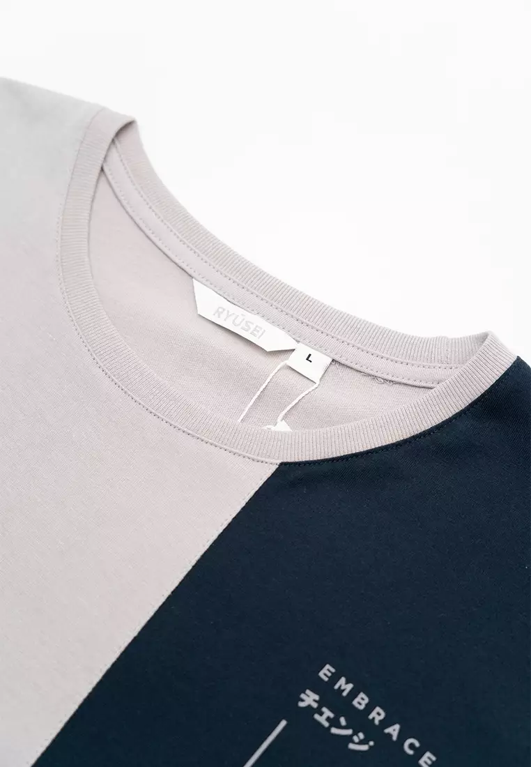 Ryusei Kaos Pria Change Cloud Grey