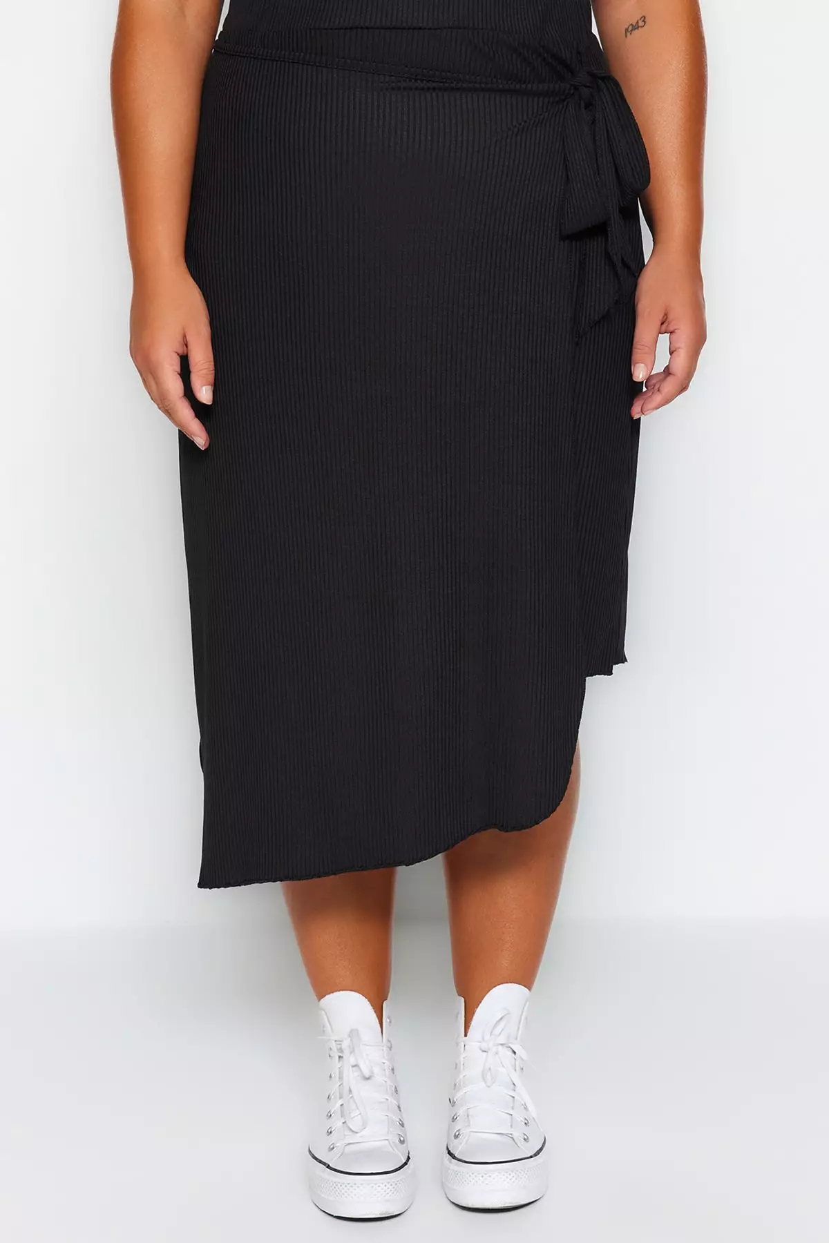Plus Size Wrap Skirt