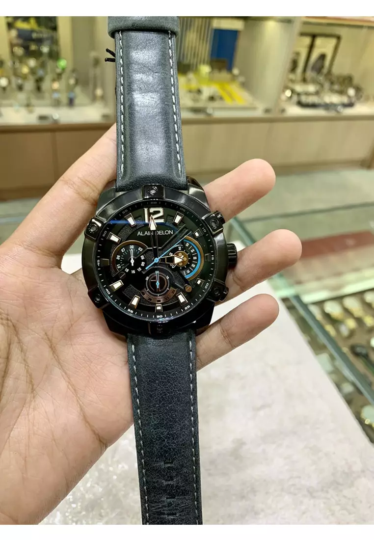 Alain Delon AD436-1735C Black Gold