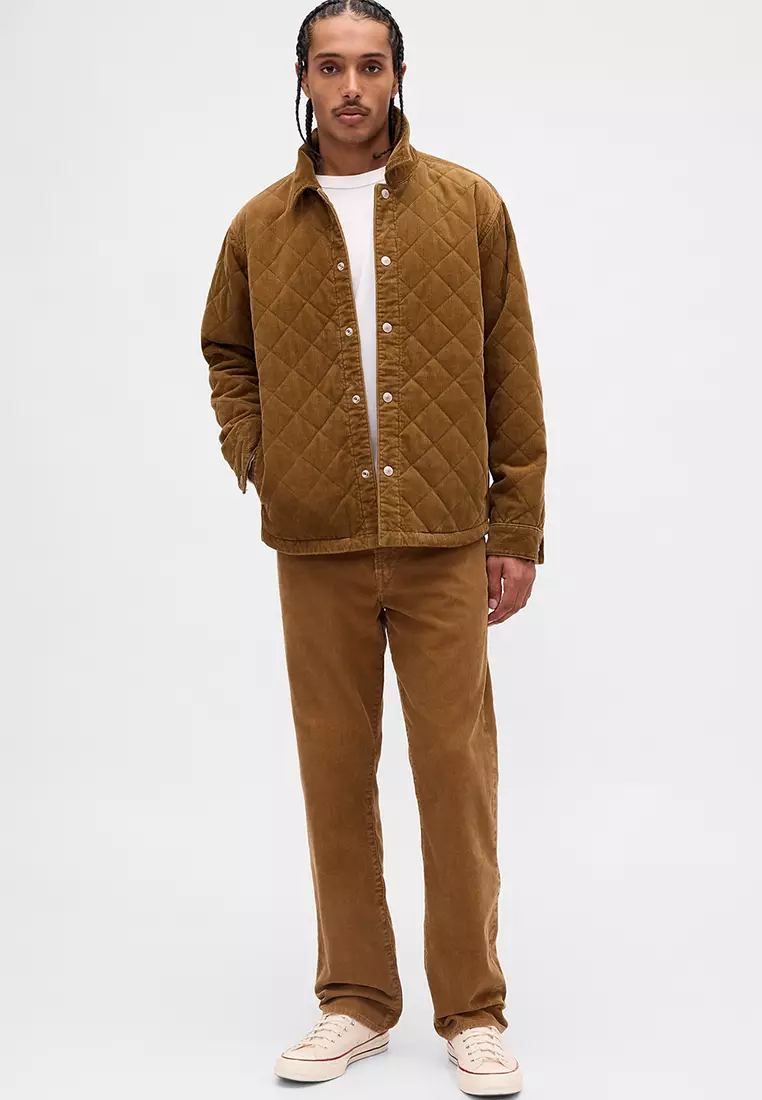 Corduroy Relaxed Straight Pants