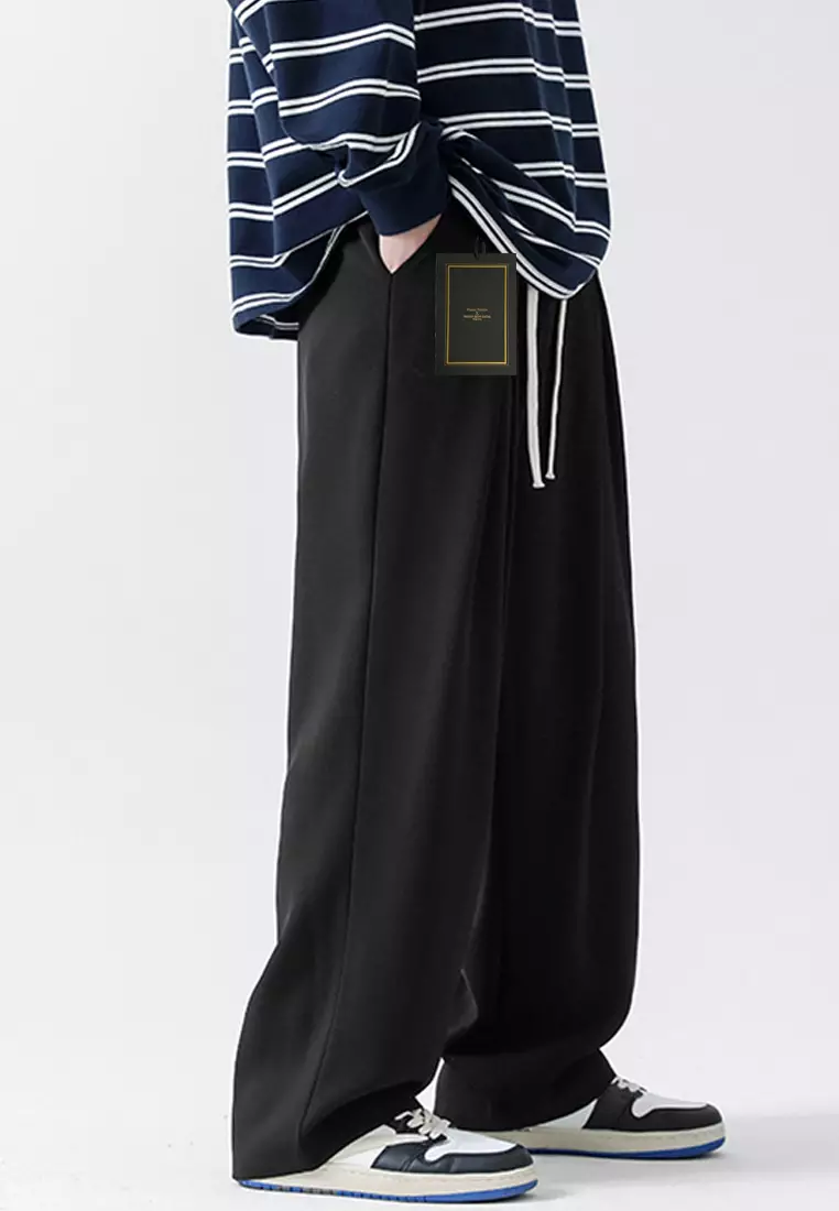 Drawstring Waist Wide-legged Pants LK-DPK2661