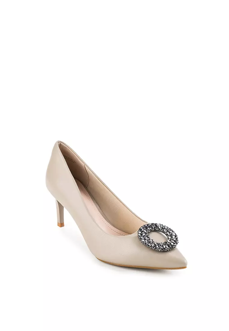 CHRISTINA J2387-10 HEEL SHOES TAUPE