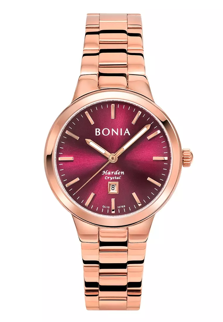 Bonia watch hot sale rose gold