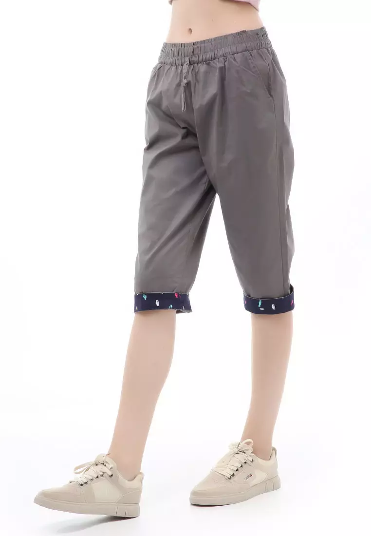 Madoc Short Pants Celana Pendek Kasual Wanita Model Stik Balik Comportable Material Cotton ORIGINAL - Gray