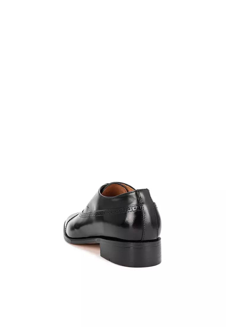 Berlin Black Captoe Oxford Shoes