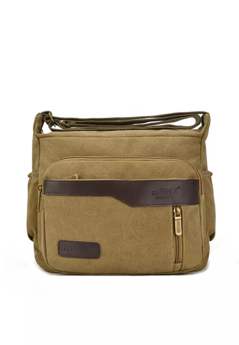 Buy Jackbox Korean Fashion GMZ Canvas Messenger Bag Sling Bag 351 ...