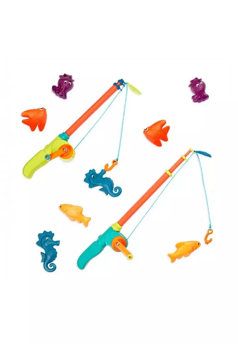 Buy Battat [B.Toys] B. Magnetic Colour Changing Fishing Set, 2 Fishing Poles  & 8 Sea Animals - 3 years + in 2024 Online