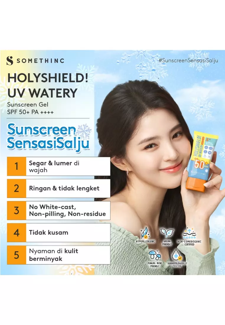 [Tasya Farasya Approved] SOMETHINC Holyshield! UV Watery Sunscreen Gel SPF 50+ PA++++ 15gr
