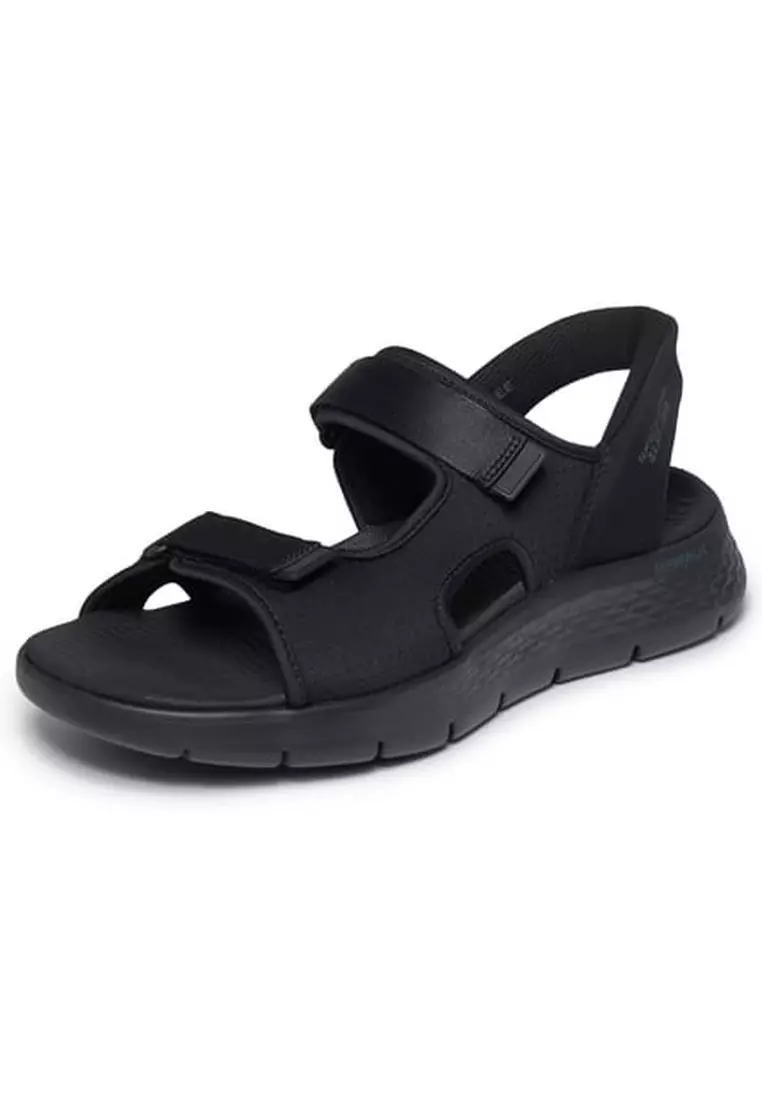 Mens Go Walk Flex Sandal - Easy Entry - Black