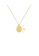 Glamorousky silver Fashion Creative Plated Gold 316L Stainless Steel Face Geometric Pendant with Necklace 33A51ACDD32D86GS_2