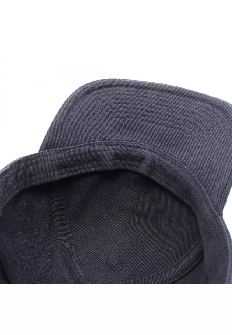 Pre-Loved MIU MIU baseball cap logo embroidery cotton Dark navy