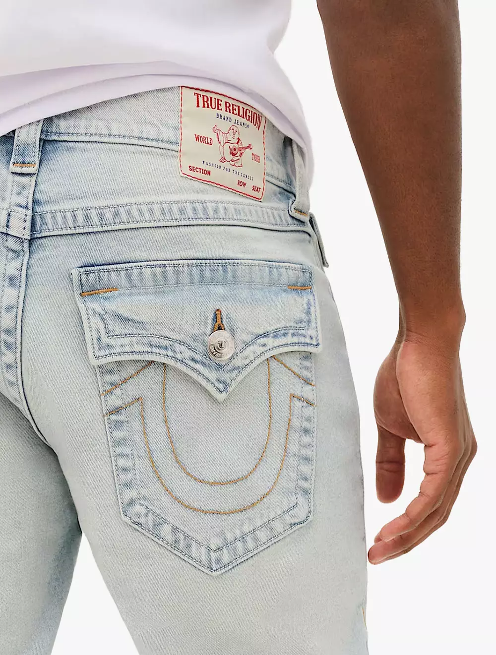 True Religion - Men Denim Pants - ROCCO SN FLAP 32 INSEAM - Light Wash