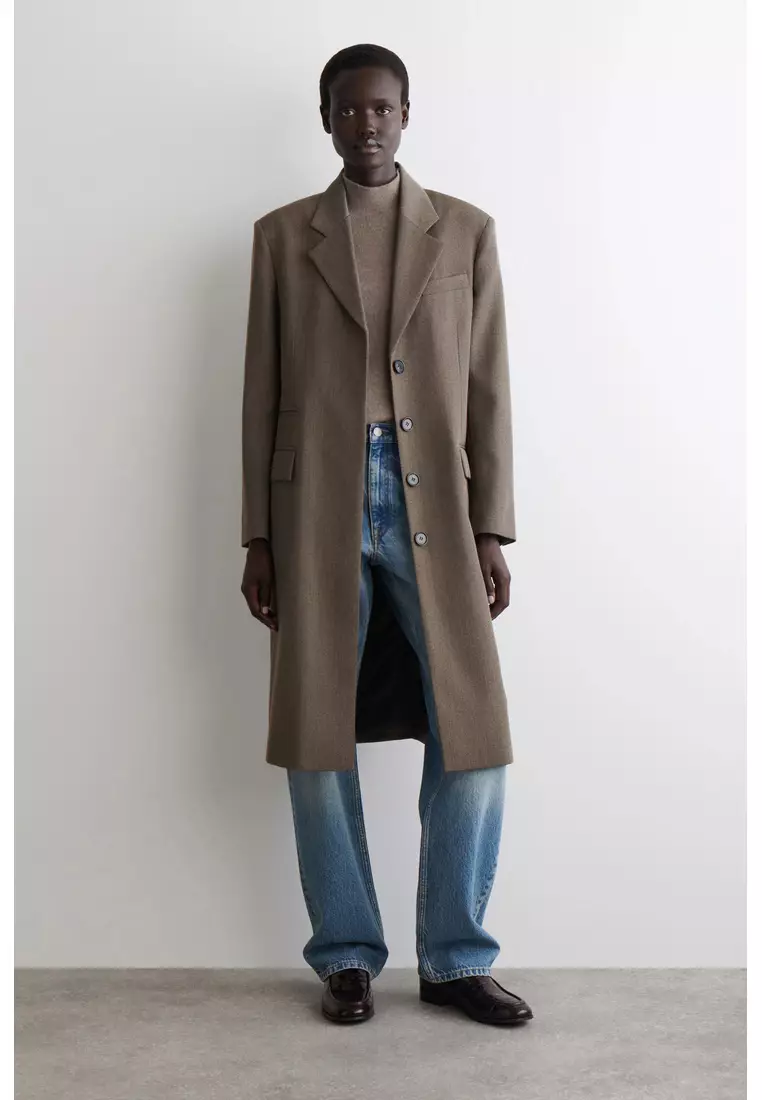 Buy COS SINGLE-BREASTED WOOL-BLEND LONG COAT 2026 Online | ZALORA