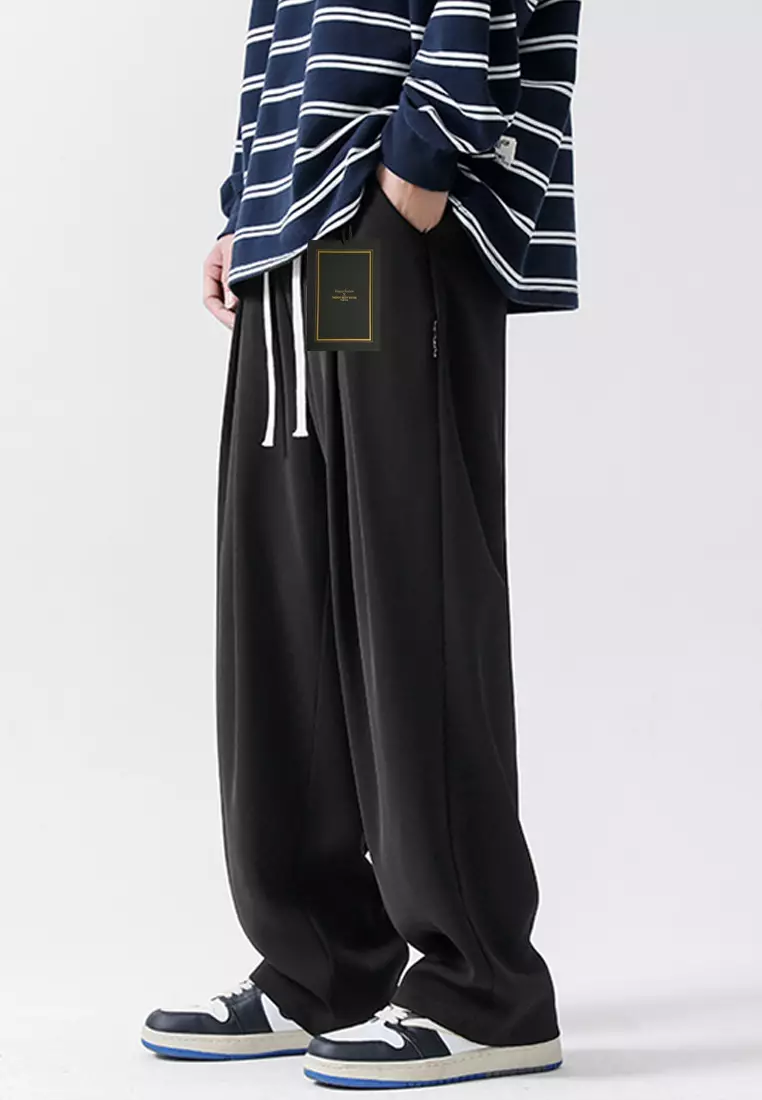 Drawstring Waist Wide-legged Pants LK-DPK2661