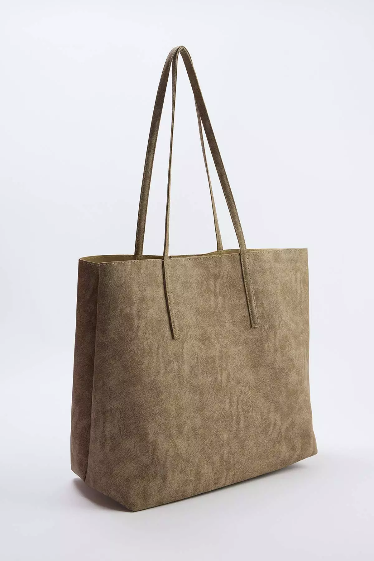 Dark Beige Women'S Maxi Size Shoulder Bag With Computer Bag/Pouch Takss26Oc00031