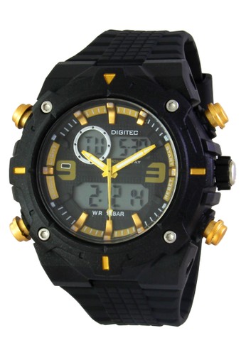Digitec Digital Watch - DG3013T - Black Gold