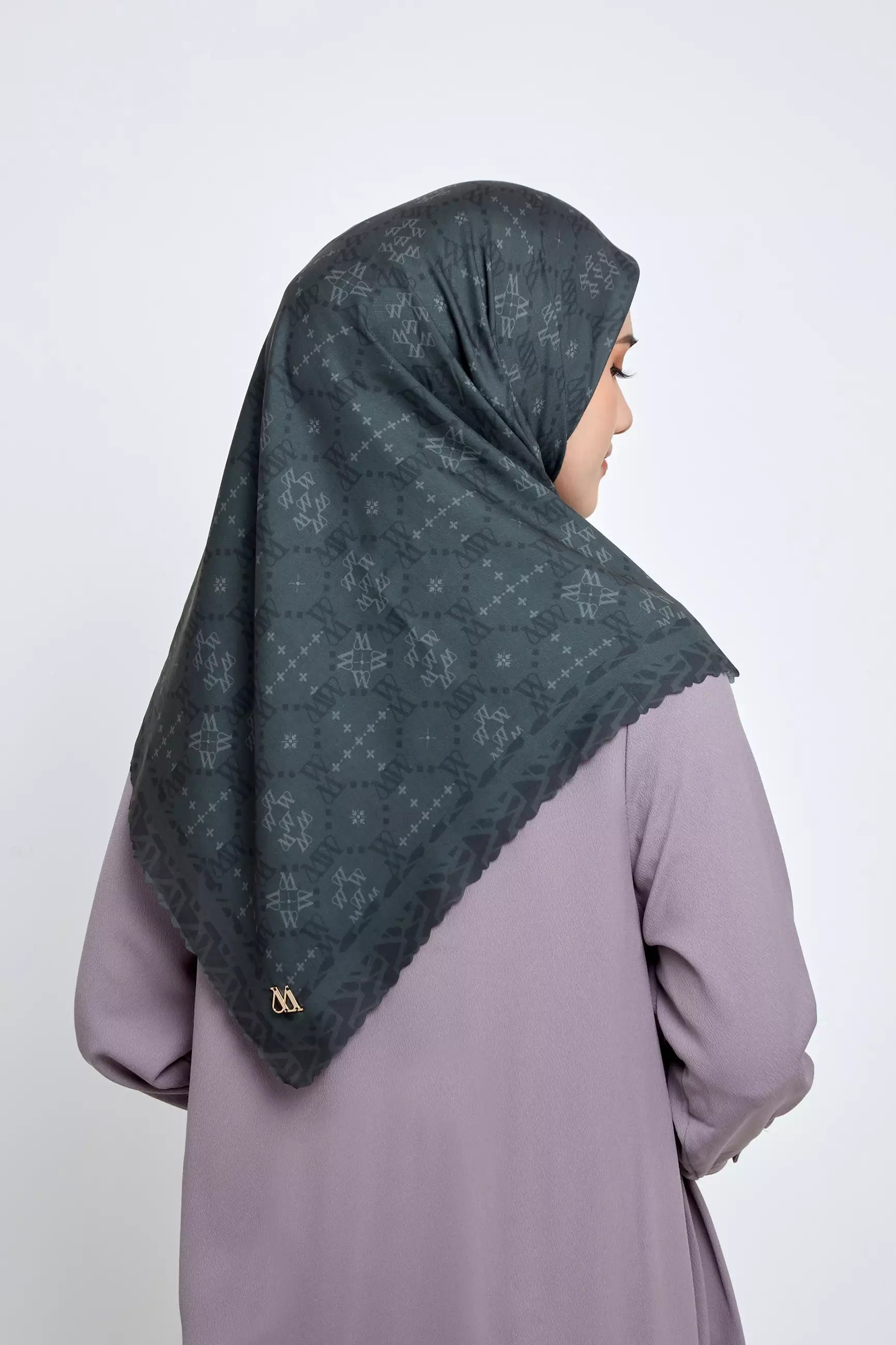 MFMW Classic Monogram Scarf - Kerudung Premium Army