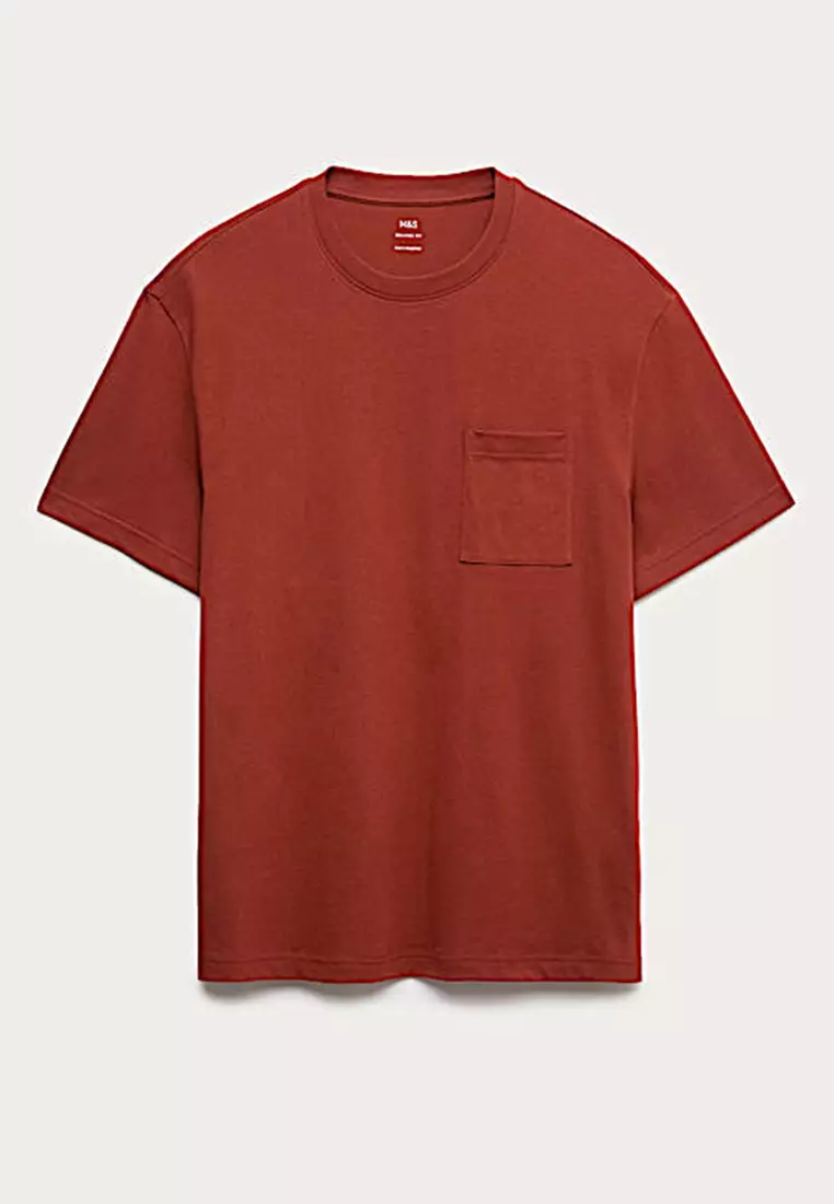 Pure Cotton Midweight Pocket T-shirt