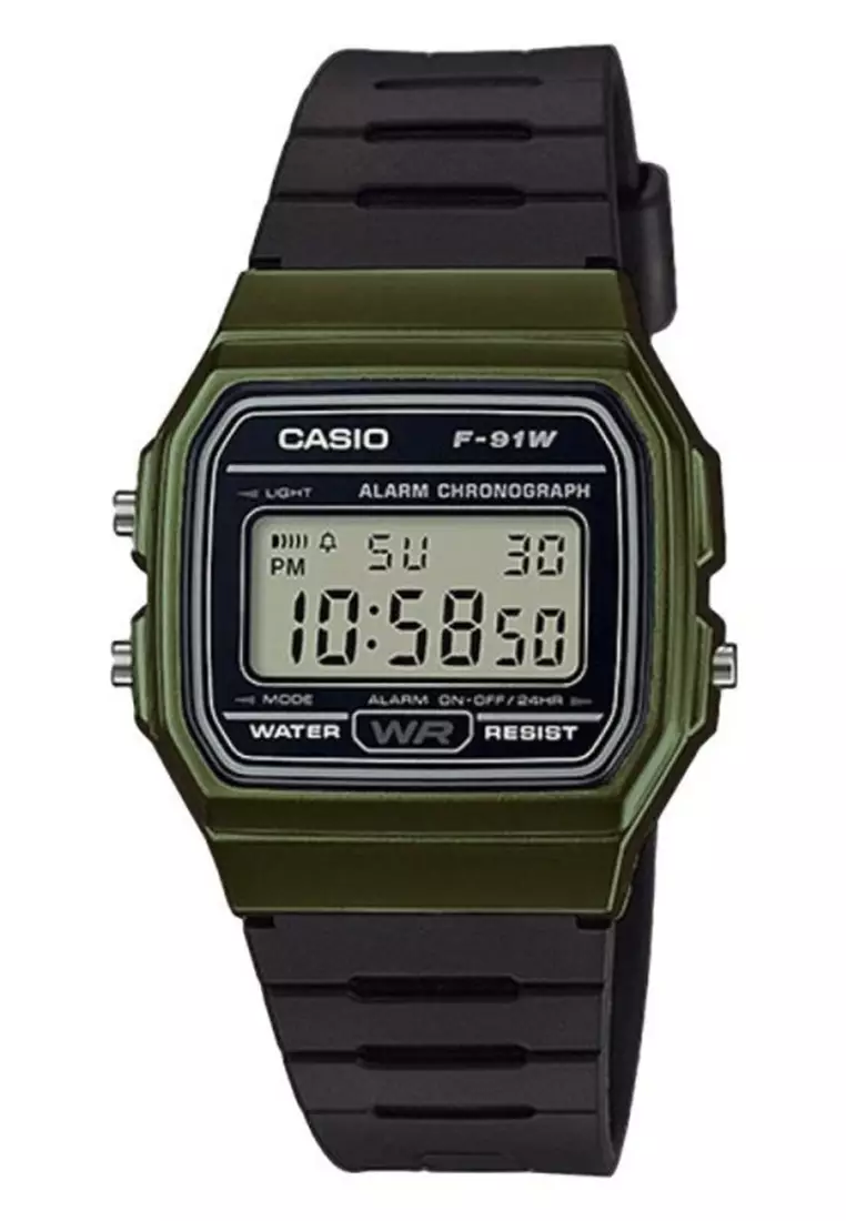 CASIO F-91WM-3ADF GREEN