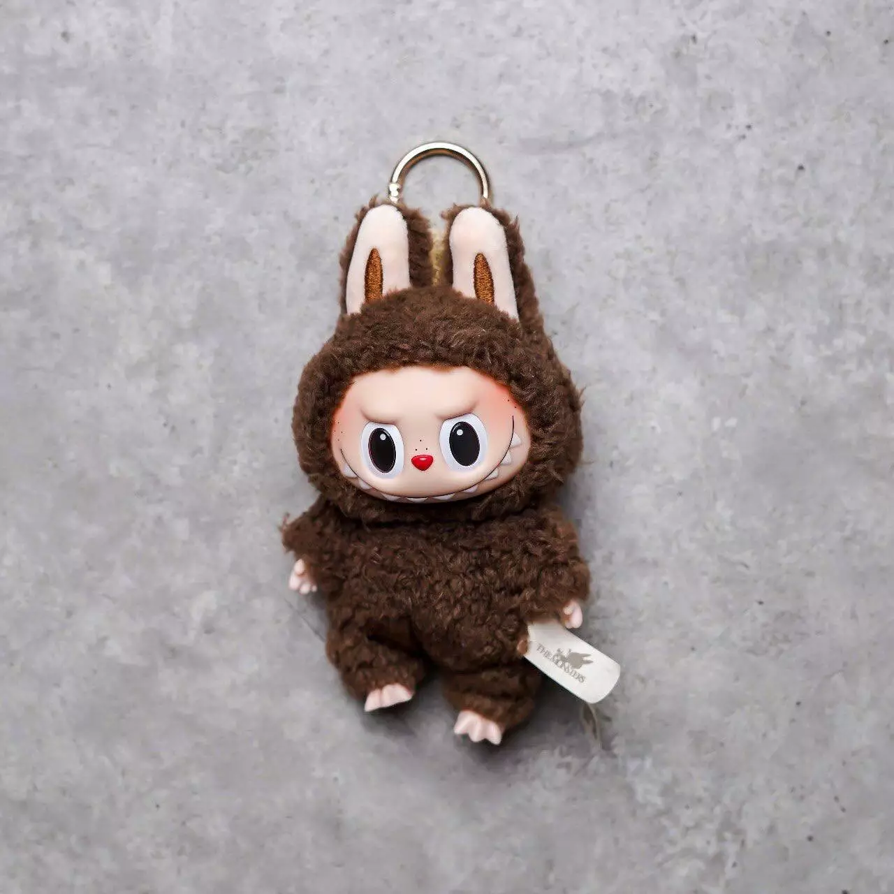 THE MONSTERS EXCITING MACARON LABUBU KEYCHAIN 100% ORIGINAL - SECRET CHESTNUT COCOA