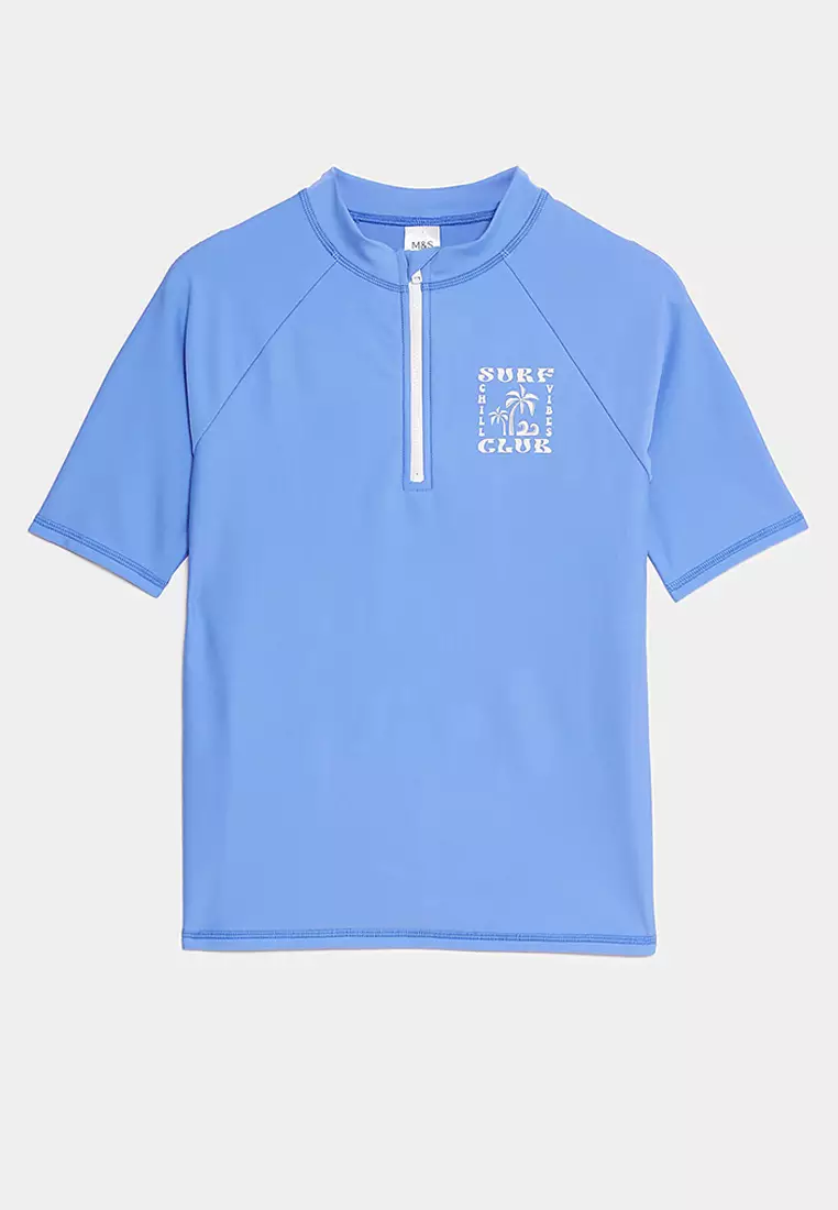 Quarter Zip Rash Vest