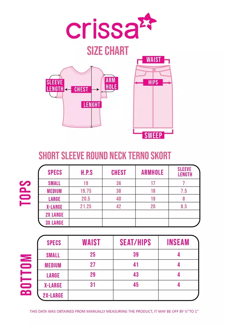 Wrinkles Cotton Short Sleeves Terno Skort