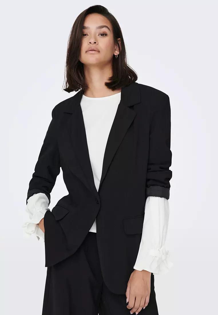 classic women's black blazer