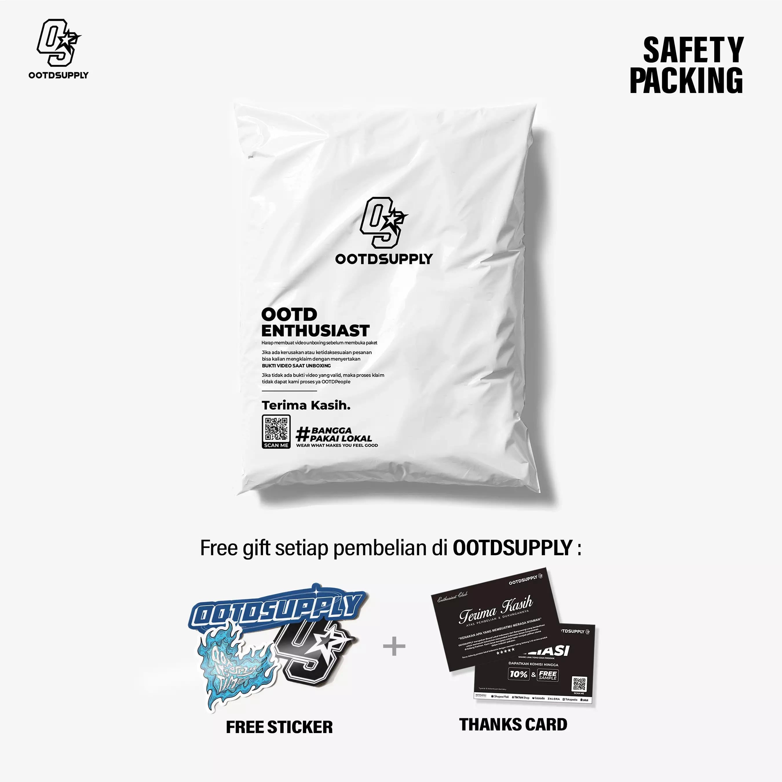 OOTDSUPPLY Tshirt Boxyfit Curveline Insignia Embroiderry Black Cream l Tshirt Oversize Boxyfit Unisex Royal Series | Kaos Double List Premium Pria dan Wanita | OS-OVZ-CVL-BLC-ISE