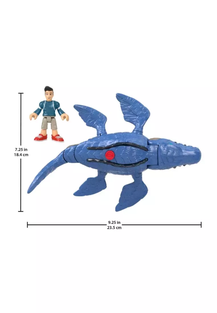 Fisher-price Imaginext Camp Cretaceous Mosasaurus And Kenji