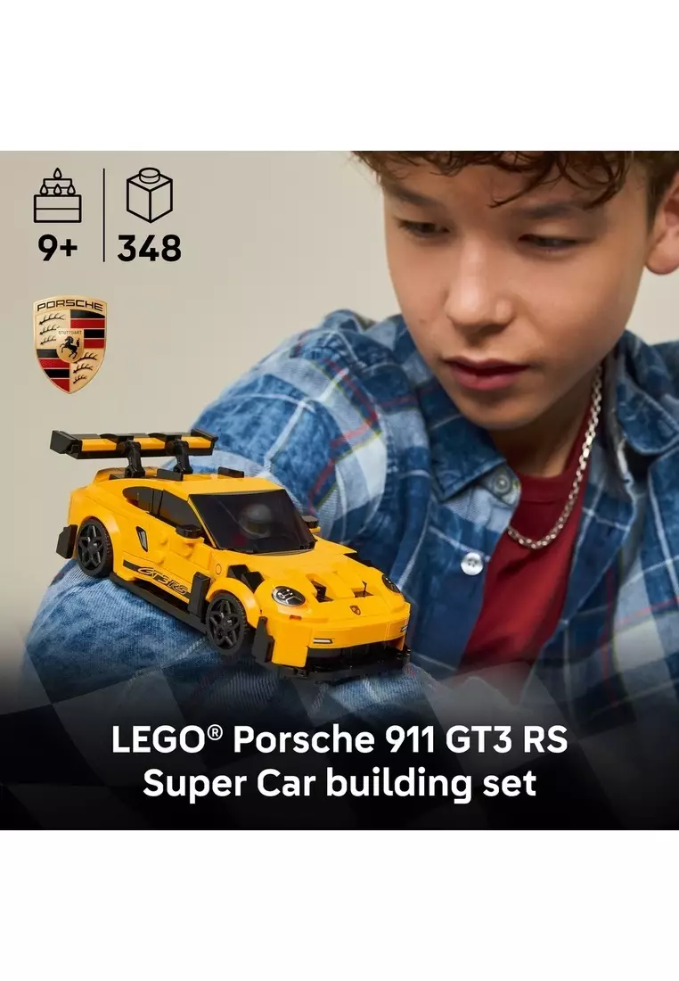 Speed Champions 77239 Porsche 911 GT3 RS Super Car, Age 9+, Building Blocks, 2025 (348pcs)