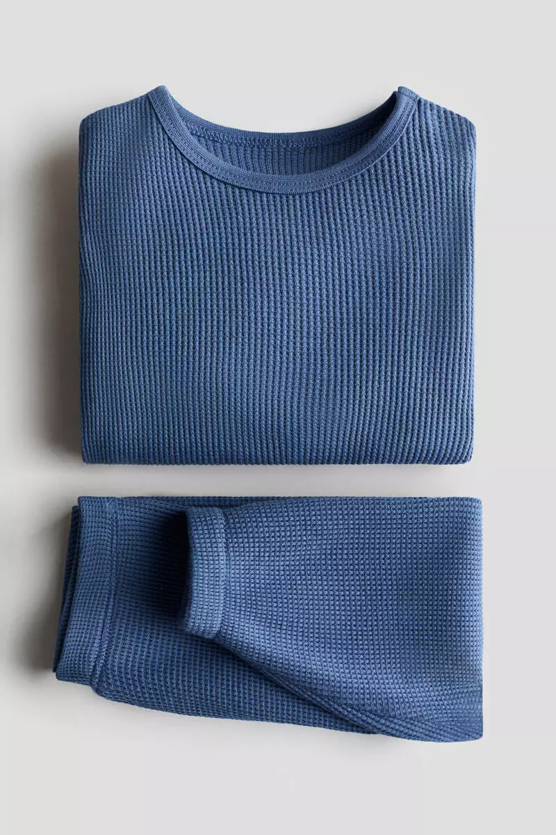 2-piece waffled cotton set