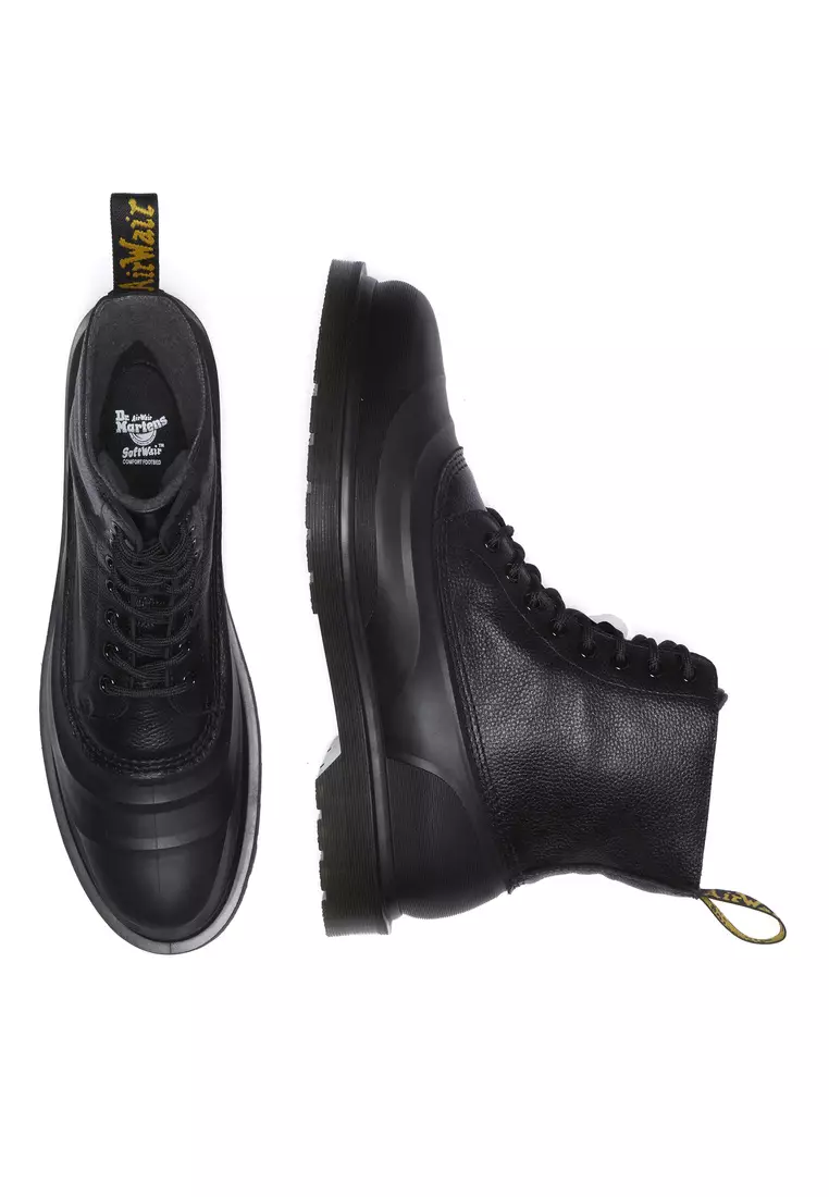 1460 Fleece Lined Leather Sub Black Boots Women