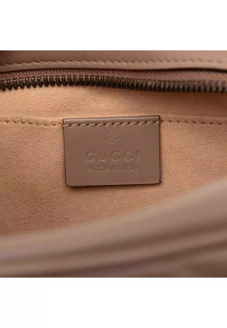 Pre-Loved Gucci Small Gg Marmont Matelasse Leather Crossbody